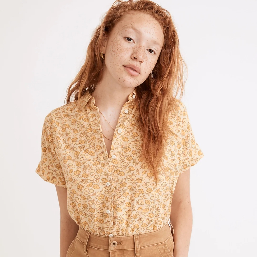 NWT Madewell Hilltop Shirt in Piccola Floral
